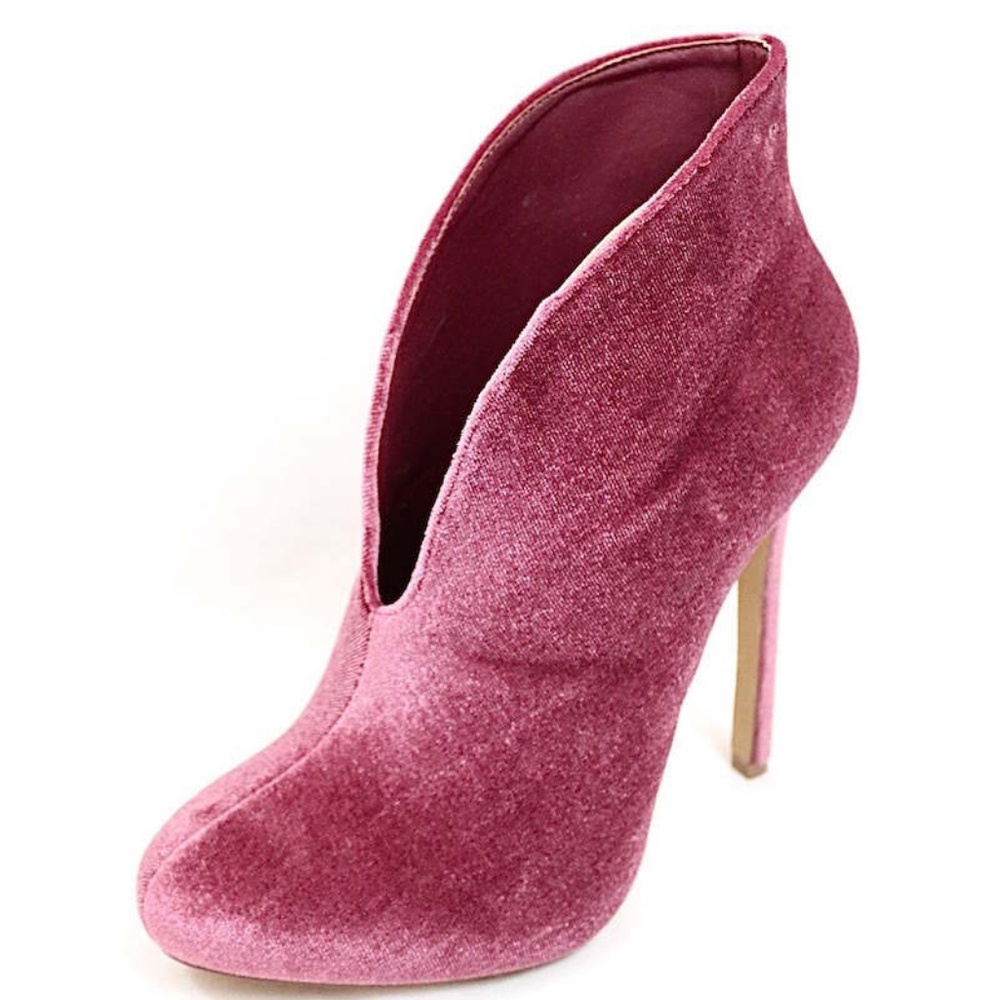 Liliana mauve pink bootie heels